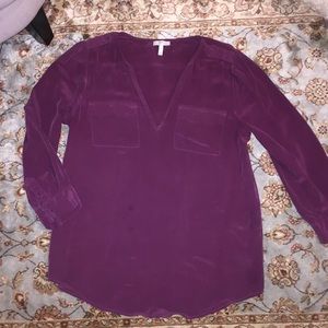 Joie Purple Silk Shirt